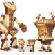 Illustration for article titled Japanese Wooden Robots Are Both Cute and Awesome